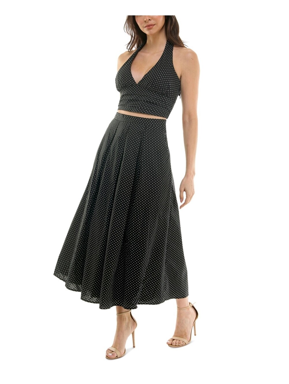Katia Rae Juniors' 2-Pc. Halter Dress Skirt Set TOP SMALL SKIRT MEDIUM #432-4